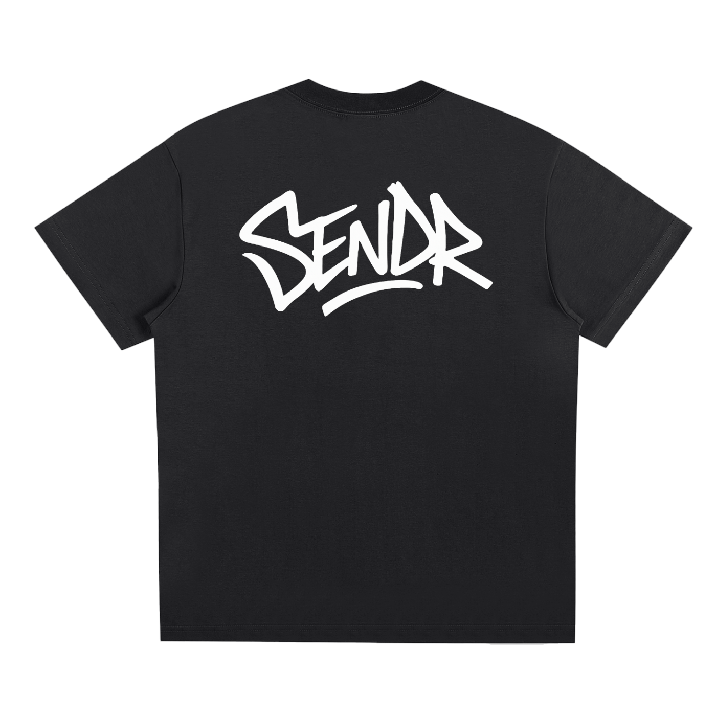 SENDR black and white t-shirt unisex