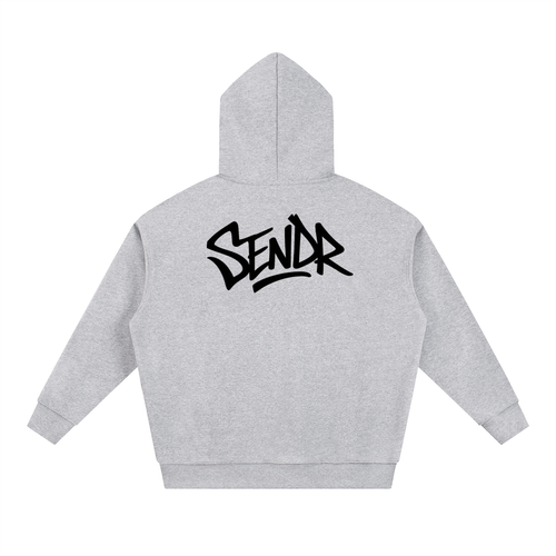 SENDR black and grey hoodie unisex