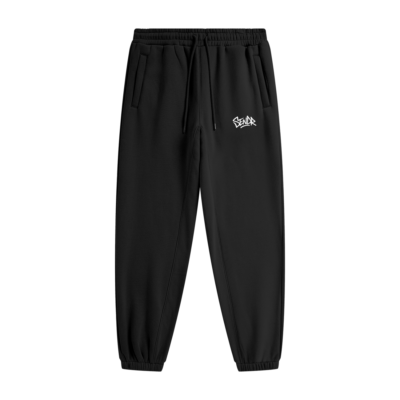 SENDR black and white trackpants unisex